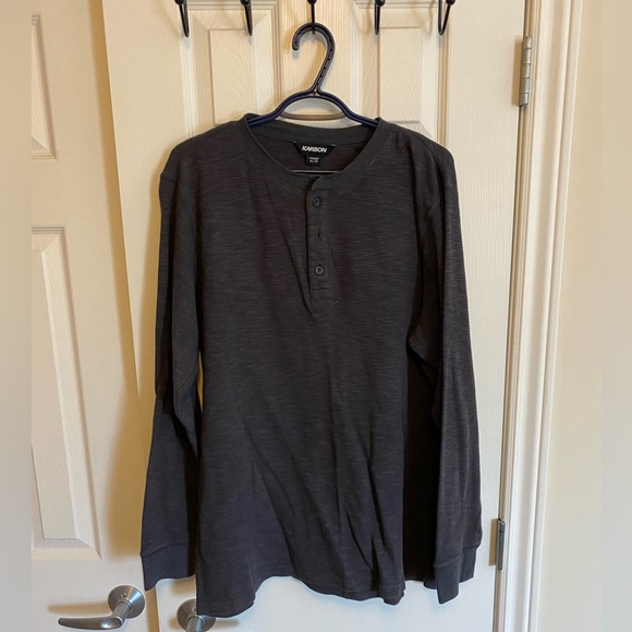 Karbon light knit 1/4 Button long sleeve shirt - Picture 1 of 3